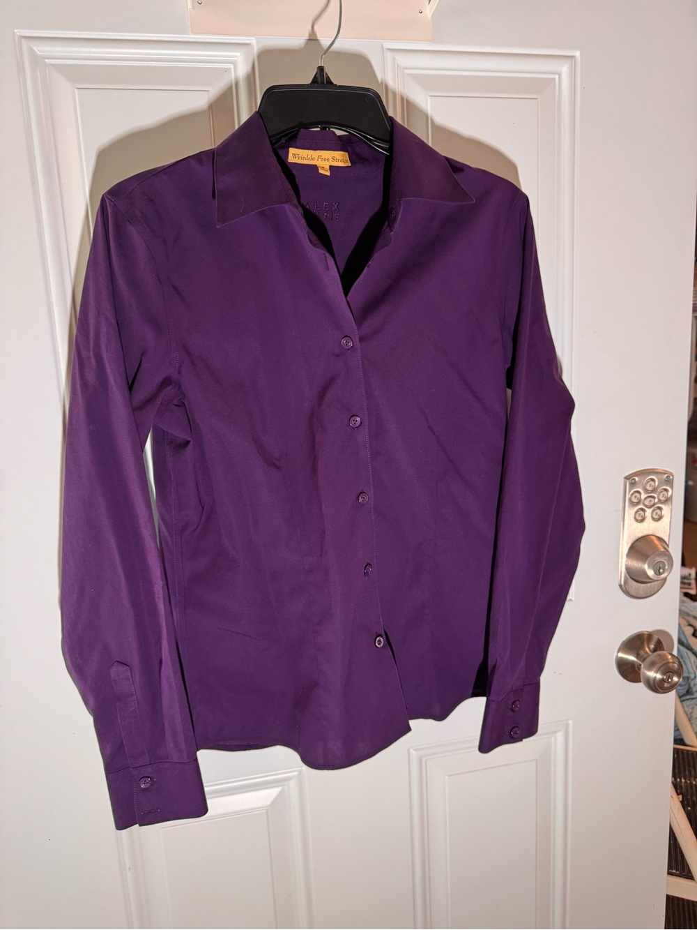 Alex Marie Deep Purple Button-Down Shirt